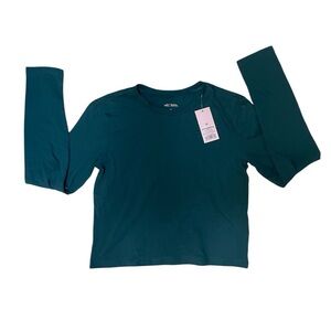 NWT Wild Fable Deep Teal Long Sleeve T-Shirt